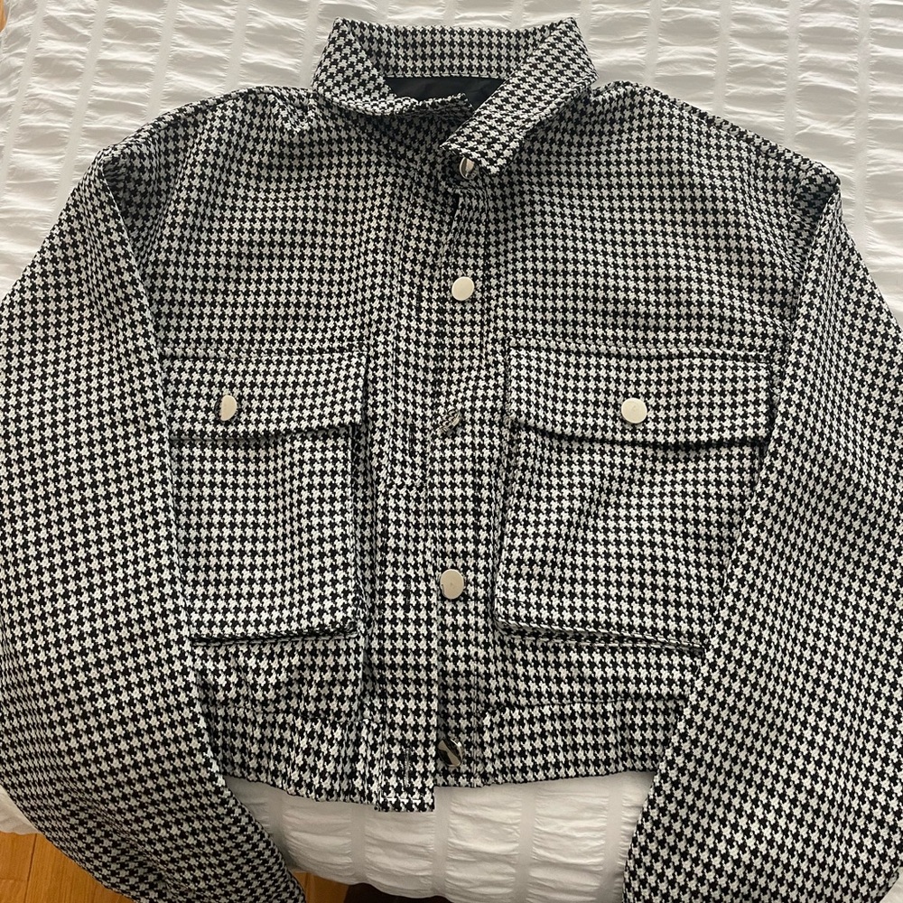 House of Lancry 2/2 part of set tweed jacket blazer size medium NWT